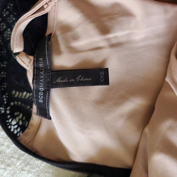 BCBGMAXAZRIA BLACK AND PINK BLUSH GOWN - Picture 6 of 9